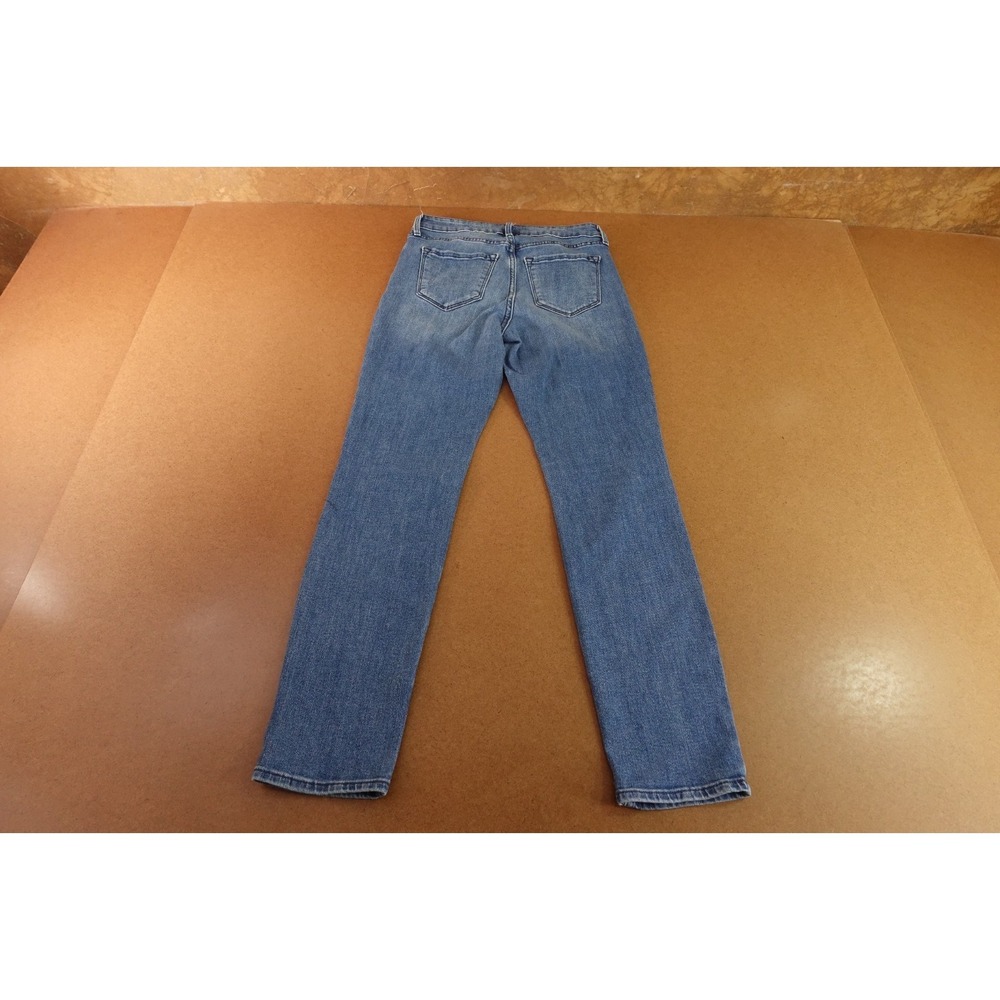 Old Navy Womens Size 2 Medium Wash Denim High Rise Straight Leg Jeans - Picture 3 of 9